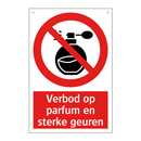 Verbod op parfum en sterke geuren