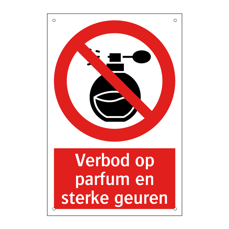 Verbod op parfum en sterke geuren