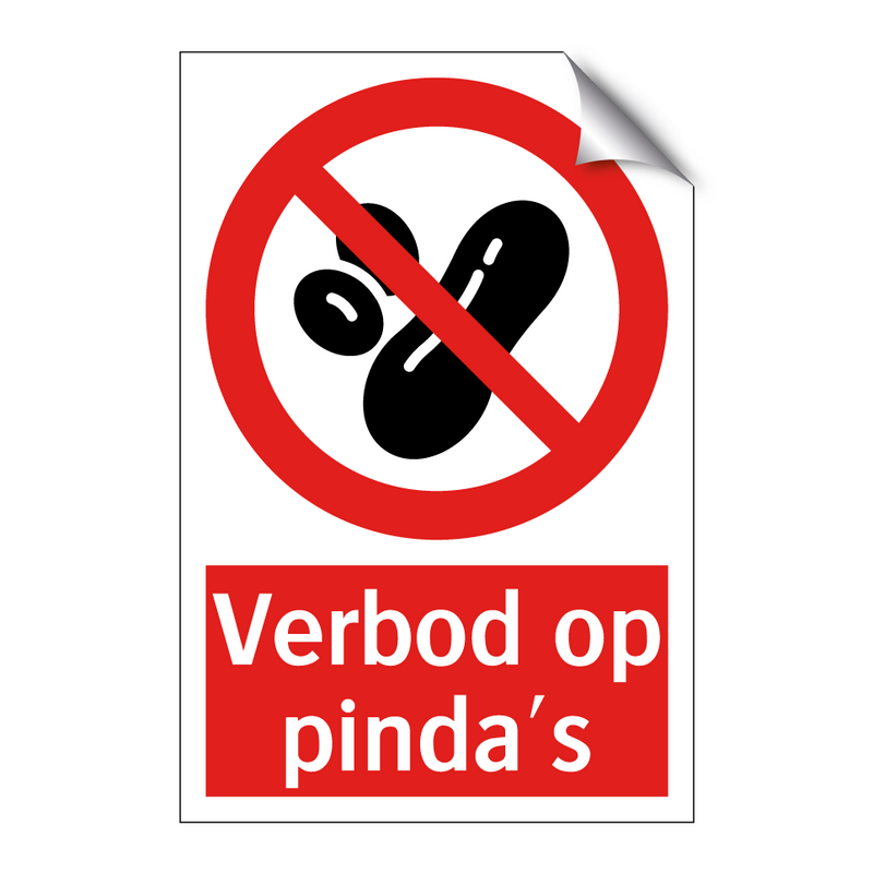 Verbod op pinda's
