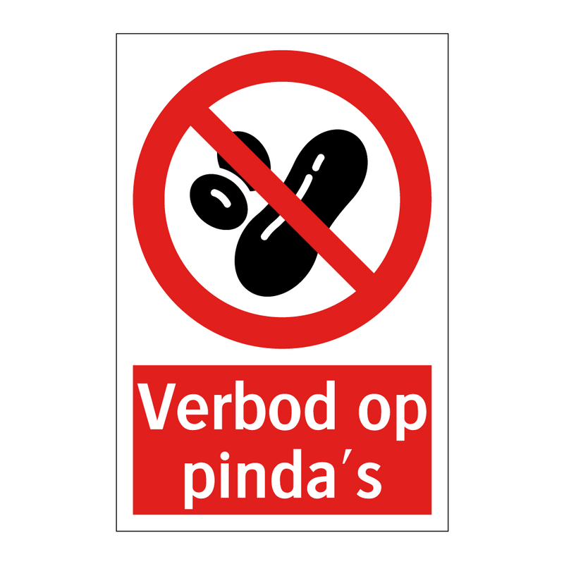 Verbod op pinda's