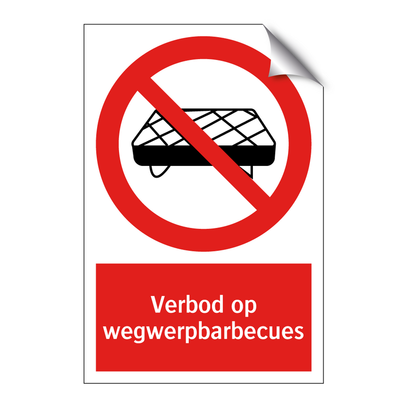 Verbod op wegwerpbarbecues