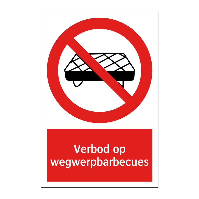 Verbod op wegwerpbarbecues