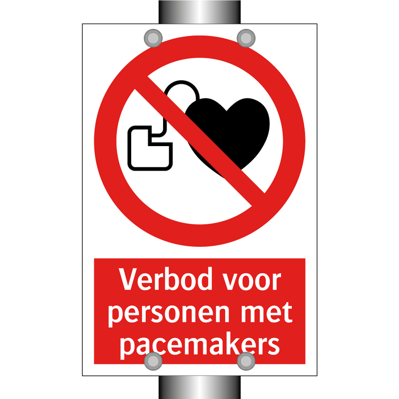 Verbod voor personen met pacemakers