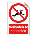 Verboden te snorkelen