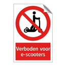 Verboden voor e-scooters