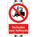 Verboden voor heftrucks