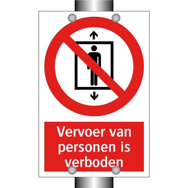 Vervoer van personen is verboden