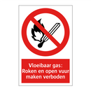 Vloeibaar gas: Roken en open vuur maken verboden