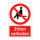 Zitten verboden