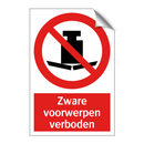 Zware voorwerpen verboden