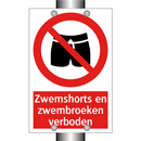 Zwemshorts en zwembroeken verboden