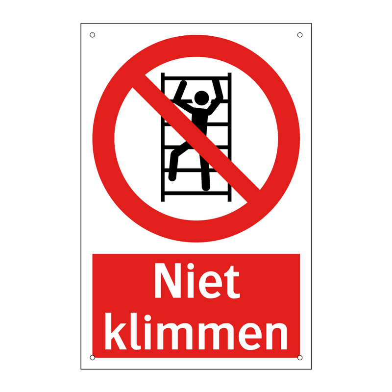 Niet klimmen