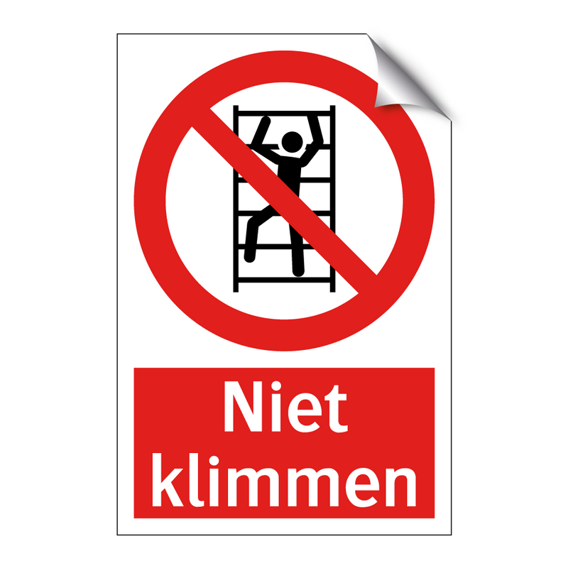 Niet klimmen