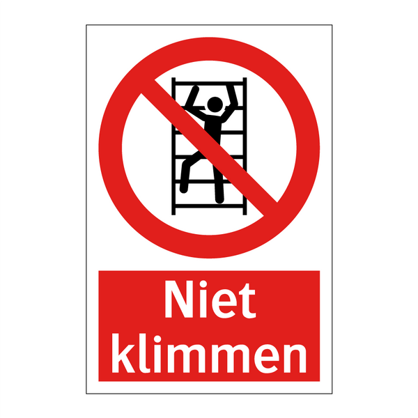 Niet klimmen
