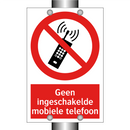 Geen ingeschakelde mobiele telefoon