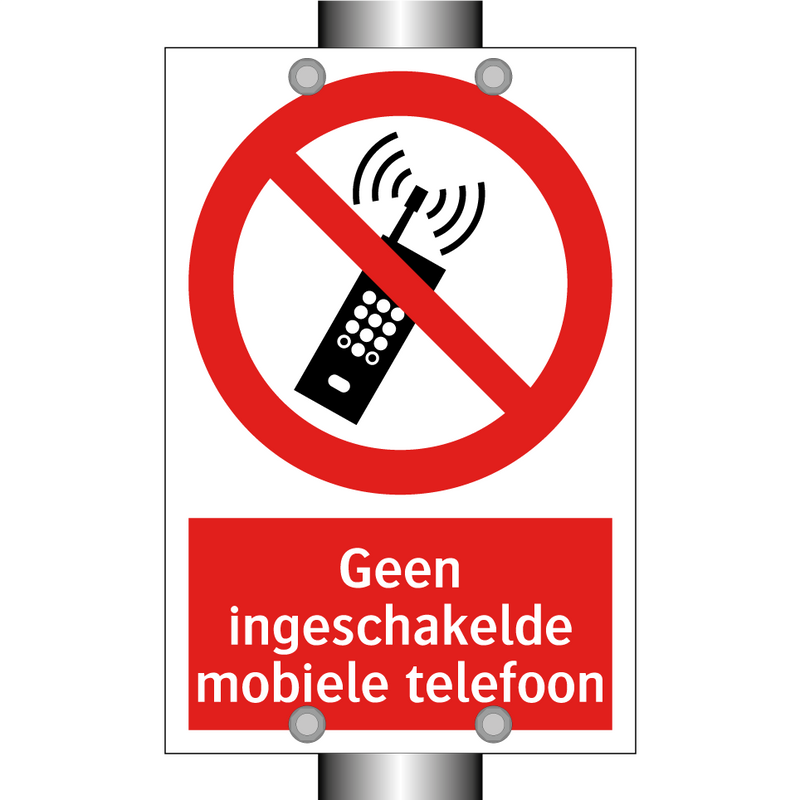 Geen ingeschakelde mobiele telefoon