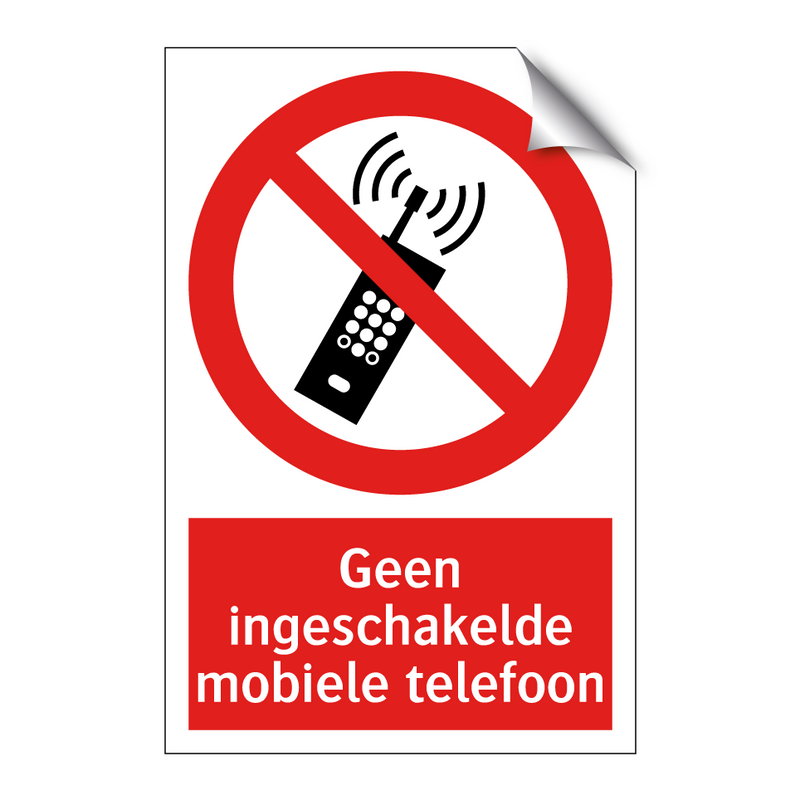 Geen ingeschakelde mobiele telefoon
