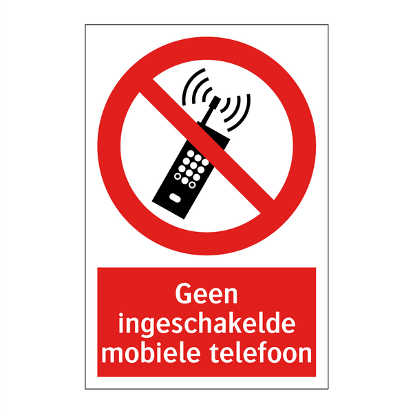 Geen ingeschakelde mobiele telefoon
