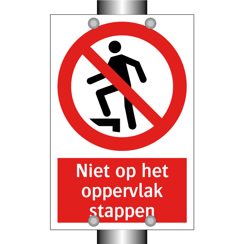 Niet op het oppervlak stappen