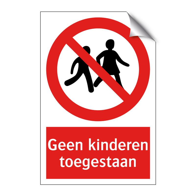 Geen kinderen toegestaan