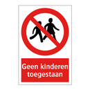 Geen kinderen toegestaan