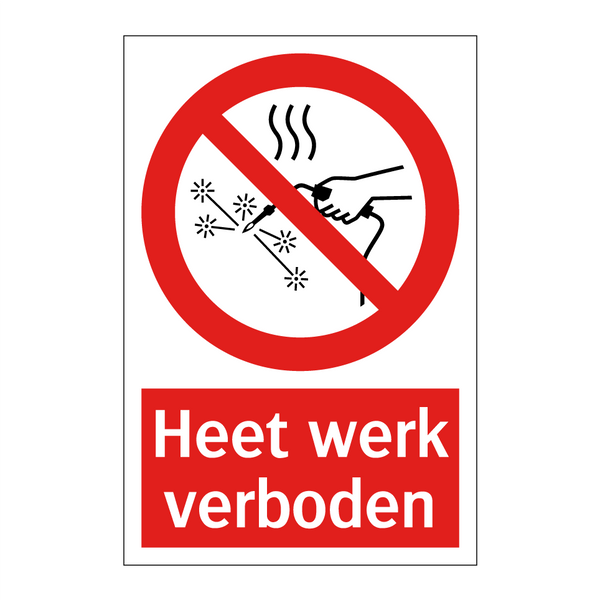 Heet werk verboden