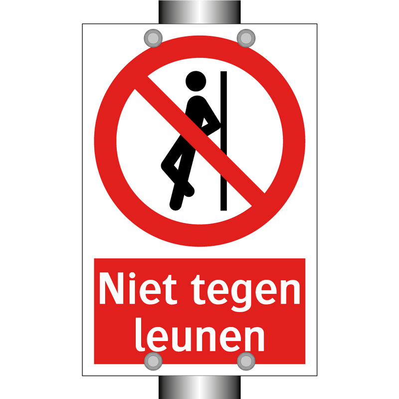 Niet tegen leunen