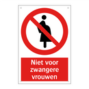 Niet voor zwangere vrouwen
