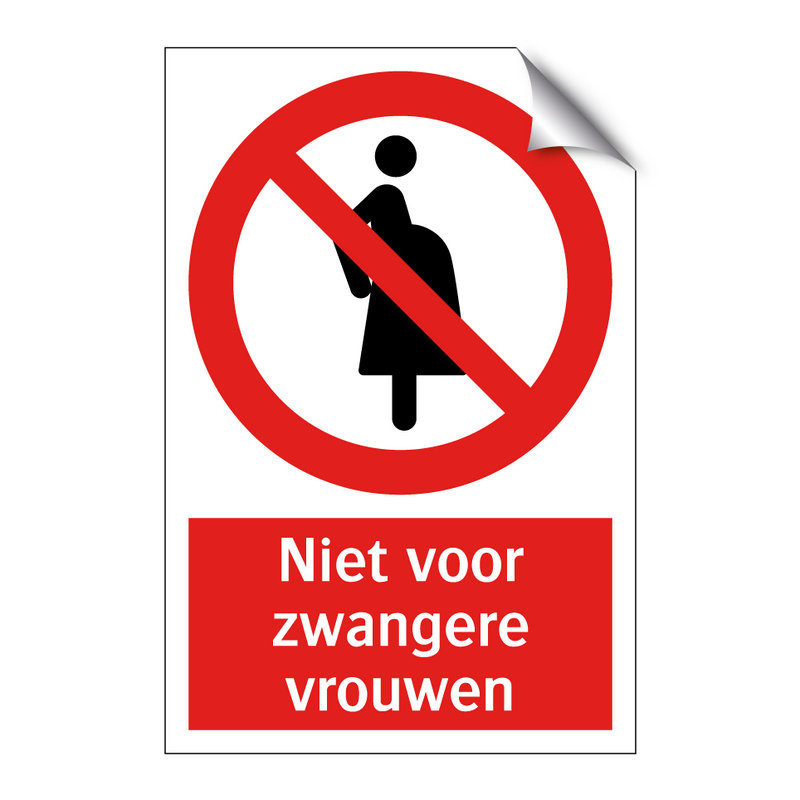 Niet voor zwangere vrouwen