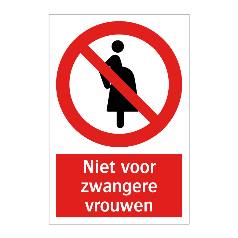 Niet voor zwangere vrouwen