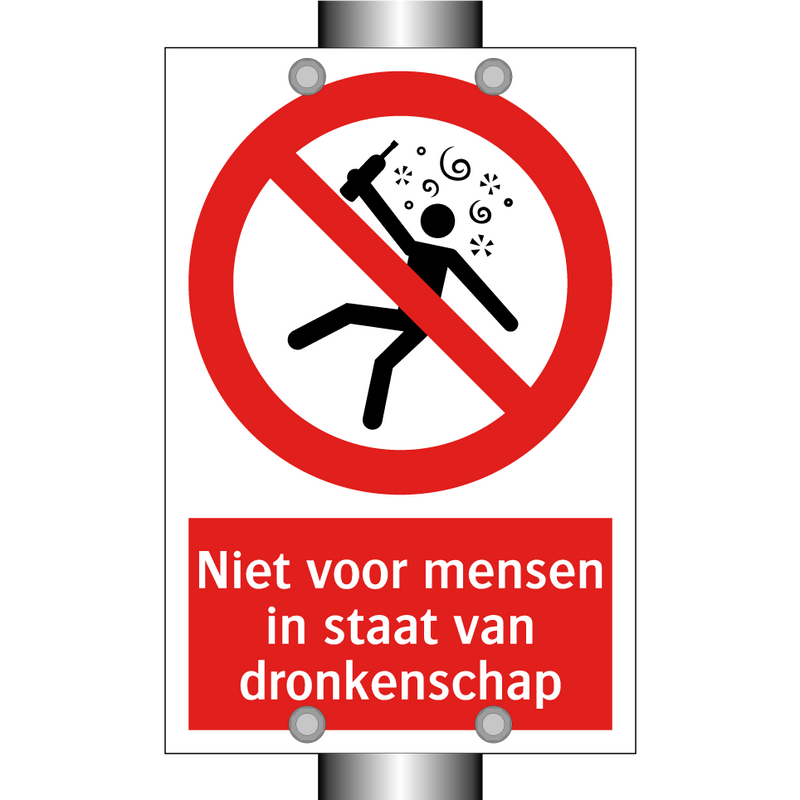 Niet voor mensen in staat van dronkenschap