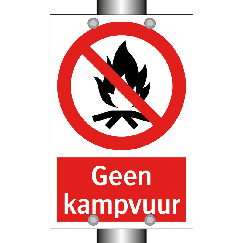 Geen kampvuur
