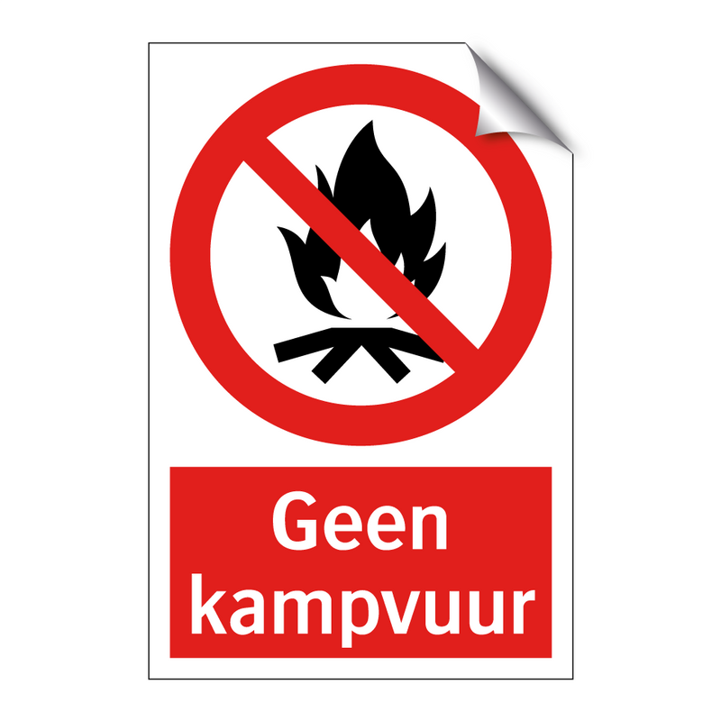 Geen kampvuur