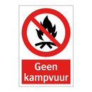 Geen kampvuur