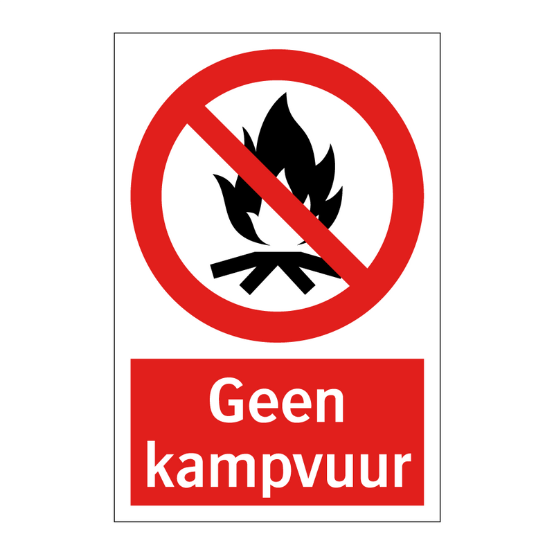 Geen kampvuur
