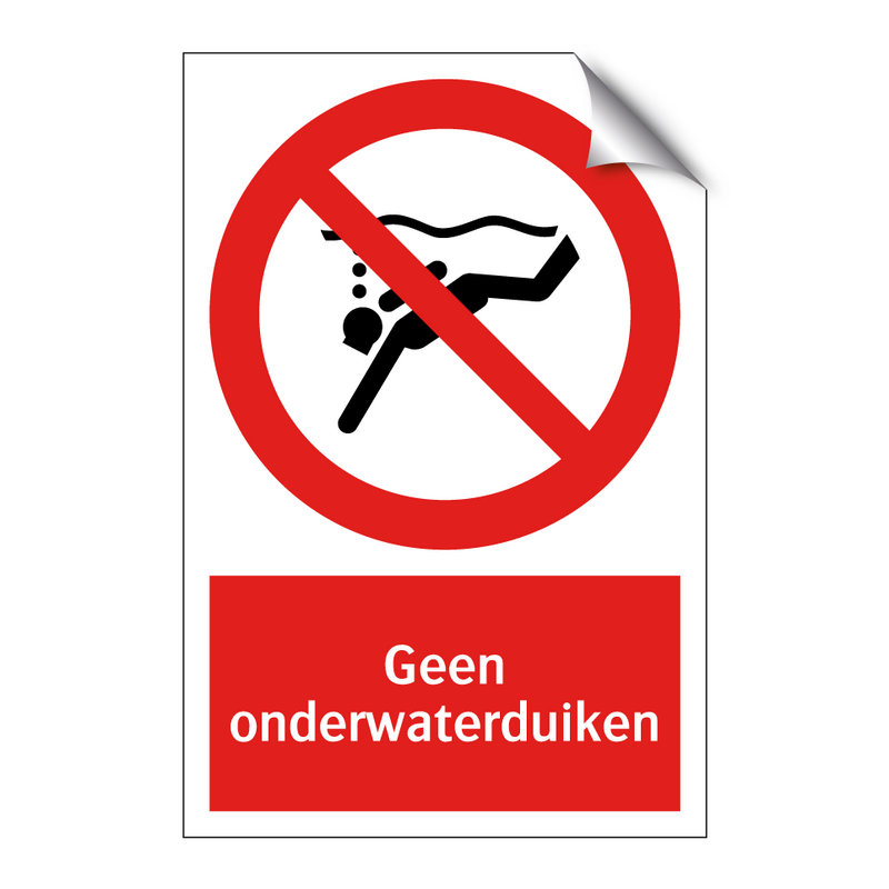 Geen onderwaterduiken