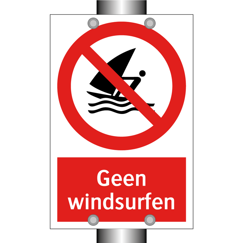 Geen windsurfen