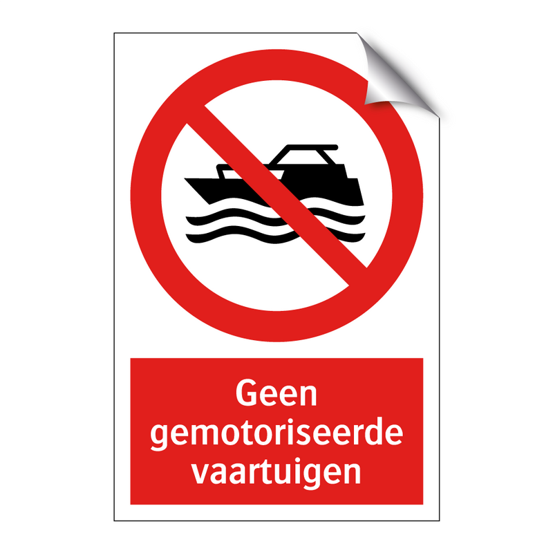Geen gemotoriseerde vaartuigen
