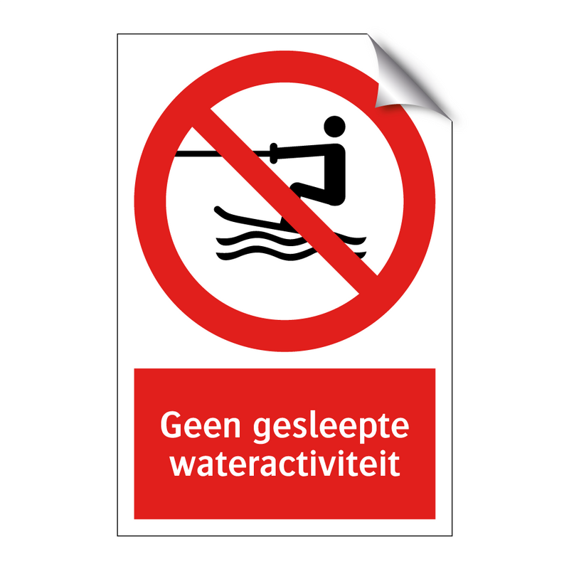 Geen gesleepte wateractiviteit