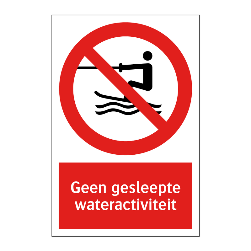 Geen gesleepte wateractiviteit