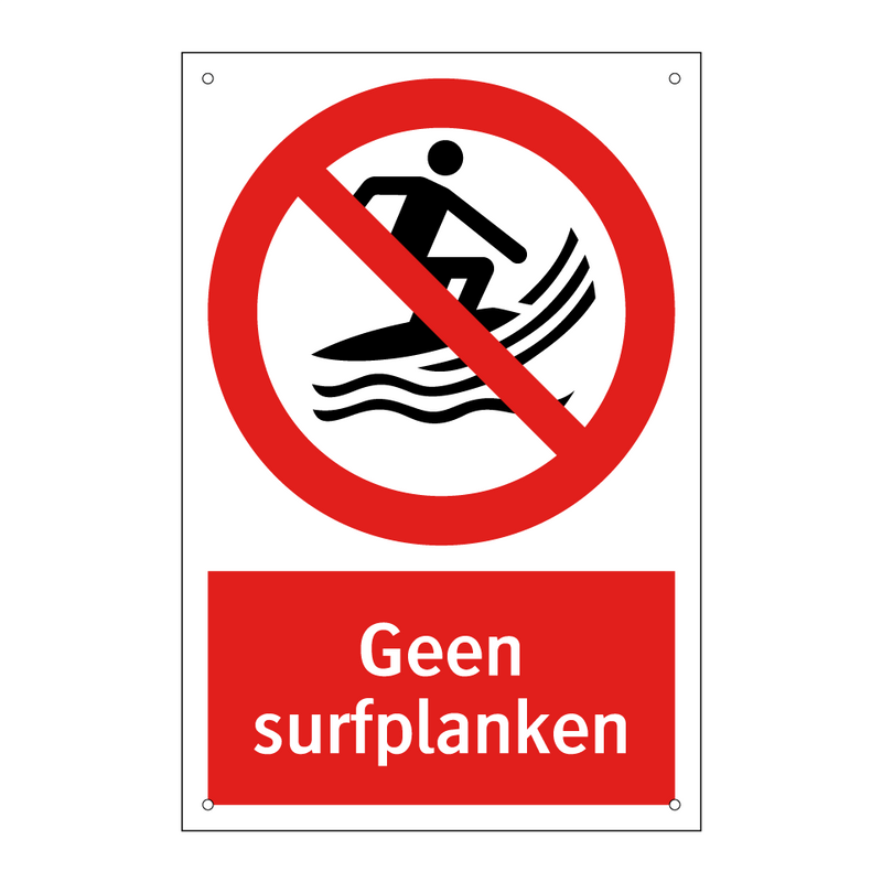 Geen surfplanken
