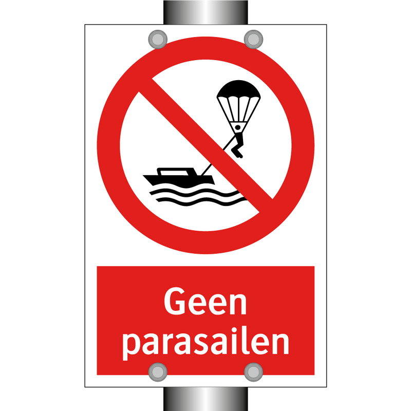 Geen parasailen