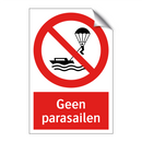 Geen parasailen