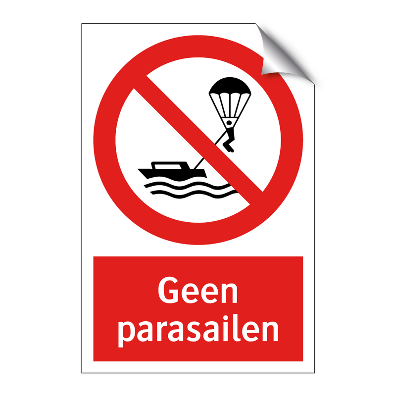 Geen parasailen