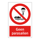 Geen parasailen