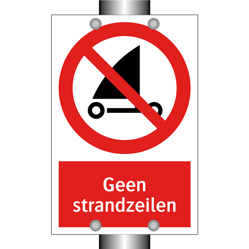 Geen strandzeilen