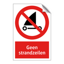 Geen strandzeilen
