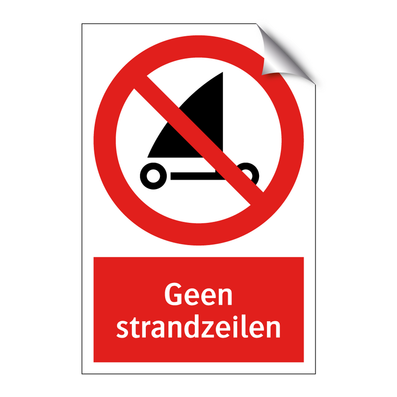 Geen strandzeilen