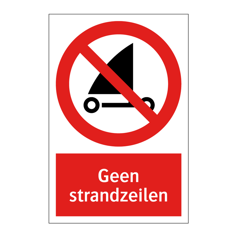 Geen strandzeilen