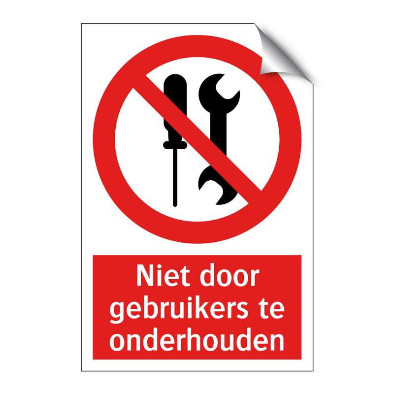 Niet door gebruikers te onderhouden